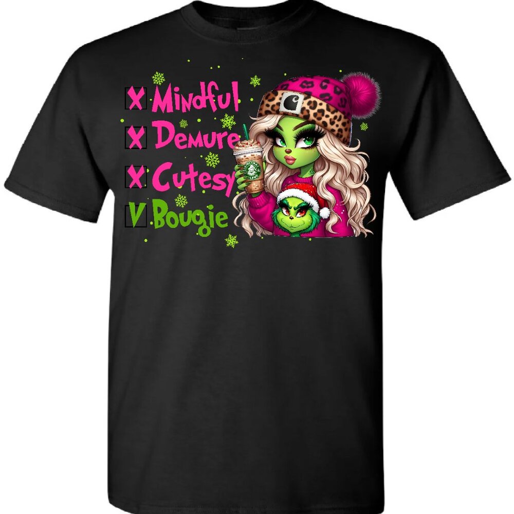 Grinchy Green Girl Graphic Tees - Picture 5 of 5